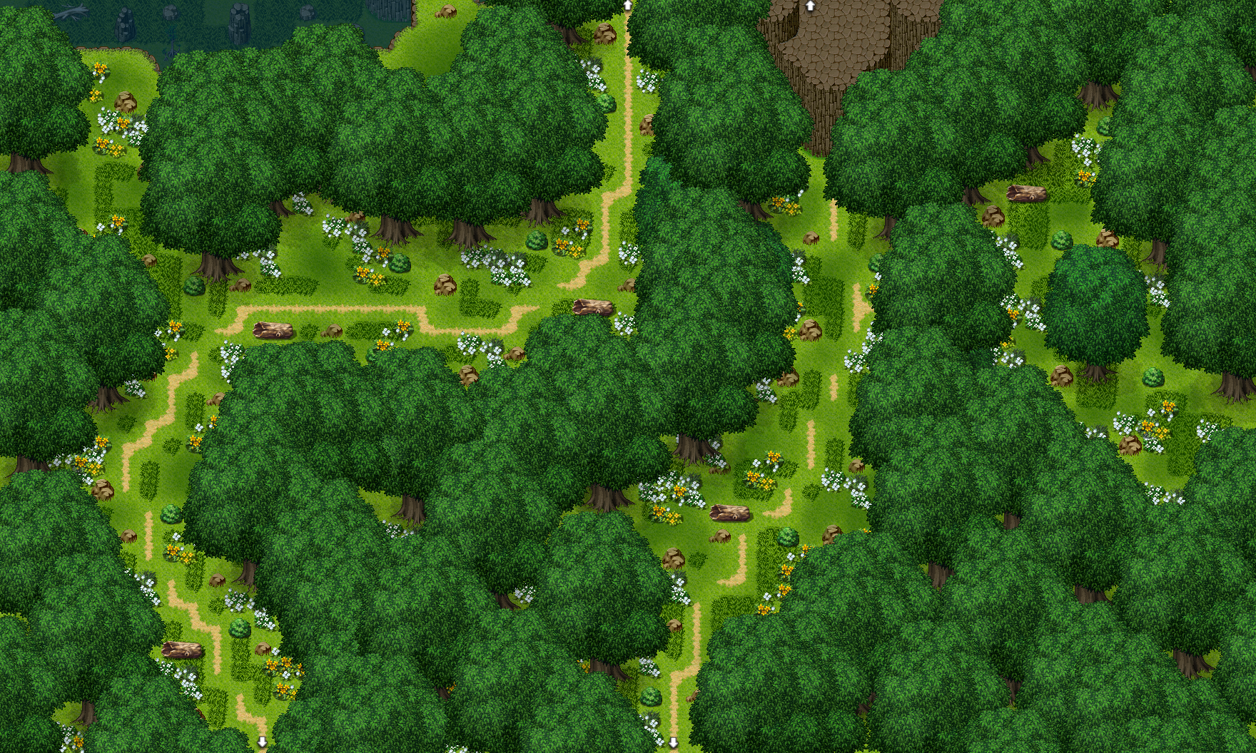 Valkyrie Stories Escallion Rising Images New Oll Forest Map Rpgmaker Net